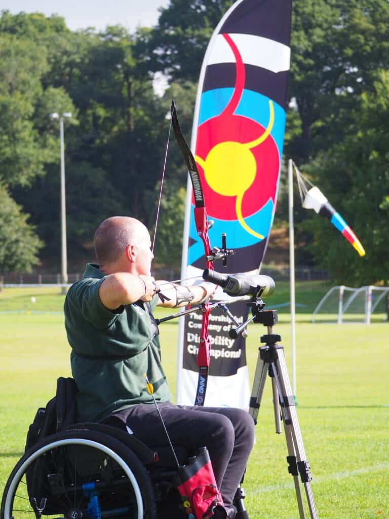 Archer at the Disability Championships